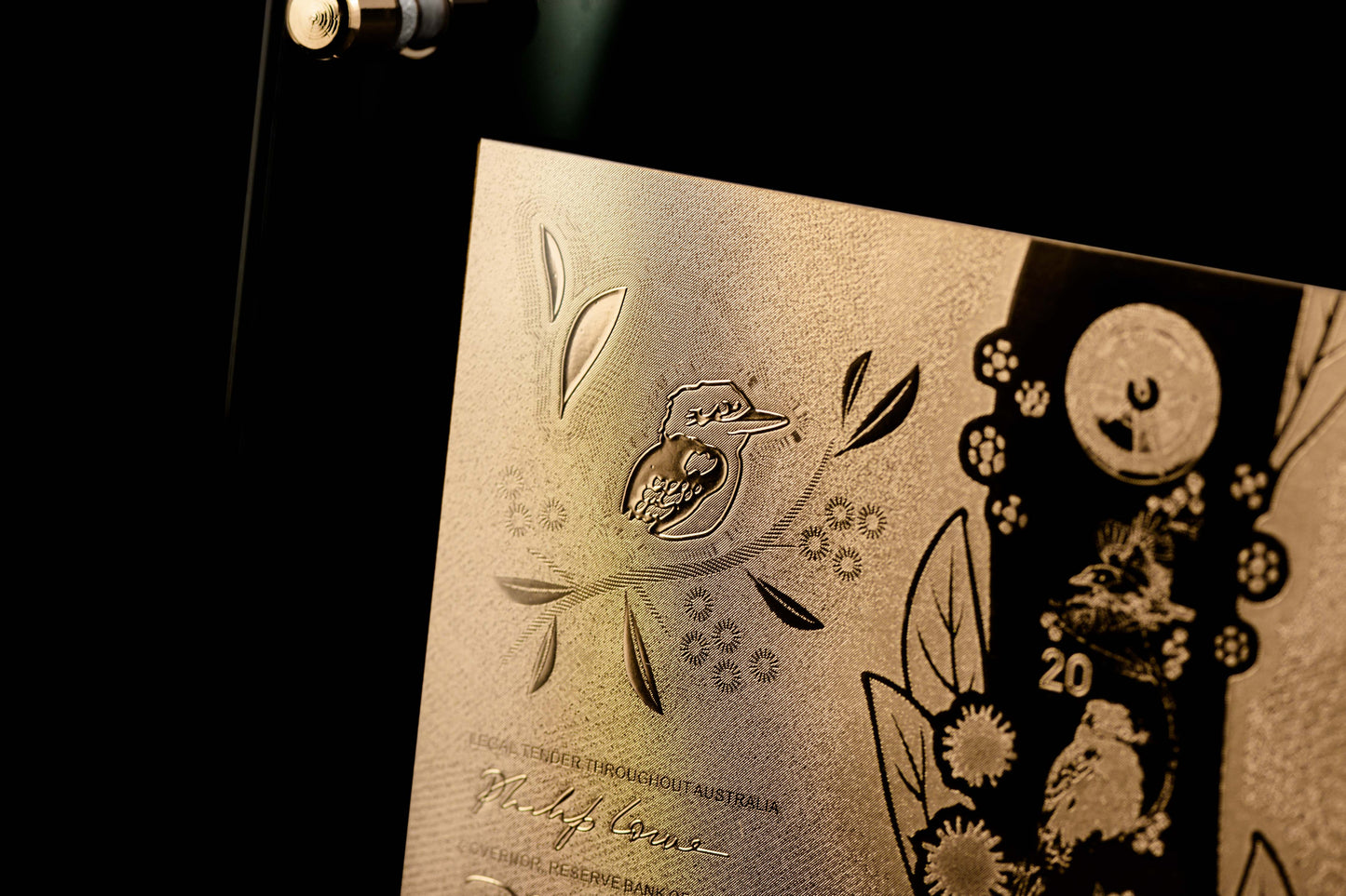 24 Carat Gold Australian $20 Banknote