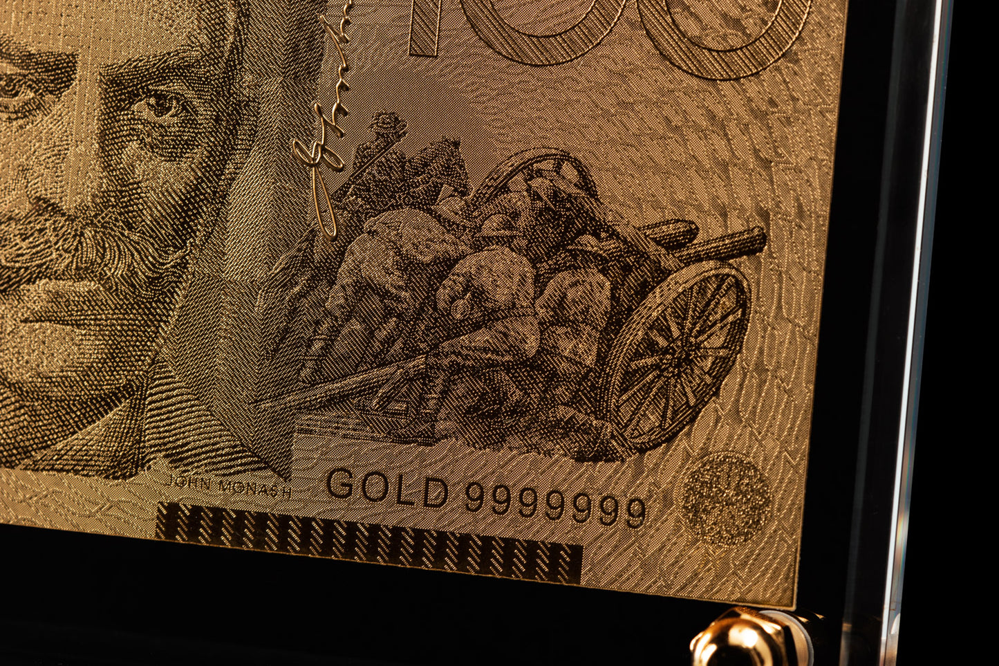 24 Carat Gold Australian $100 Banknote