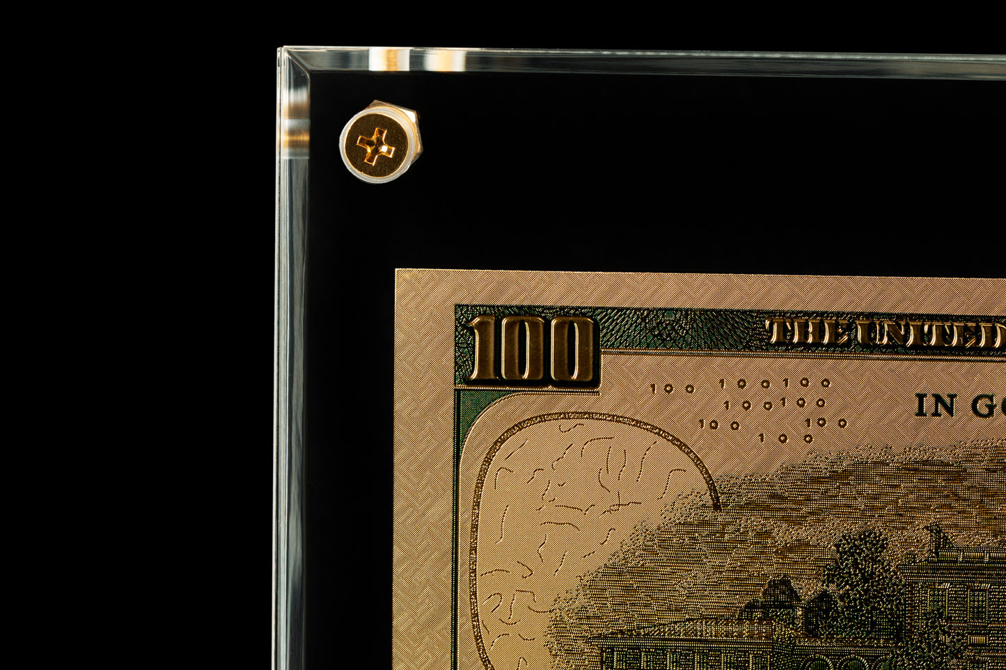 24 Carat Gold USA $100 Banknote