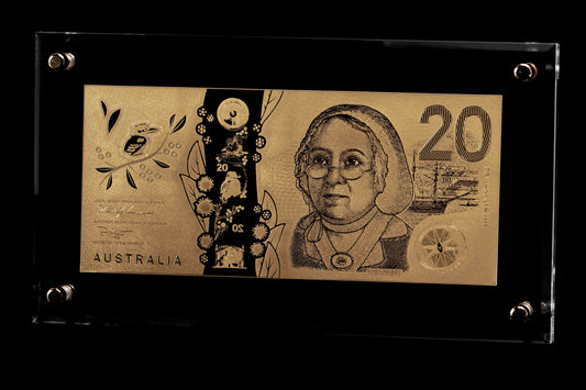 24 Carat Gold Australian $20 Banknote