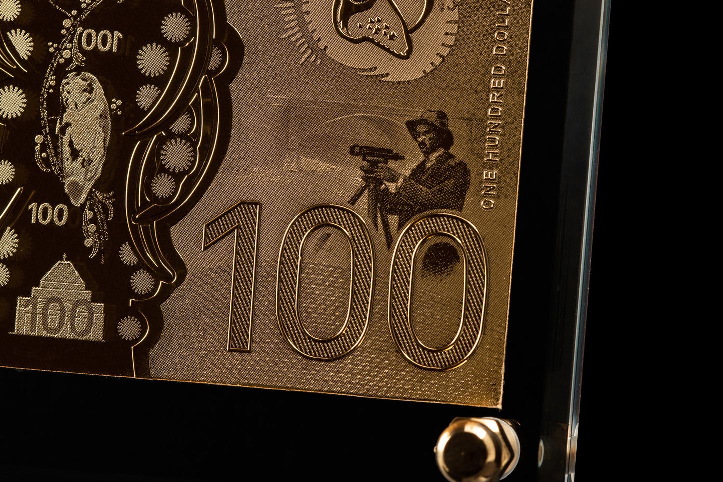 24 Carat Gold Australian $100 Banknote